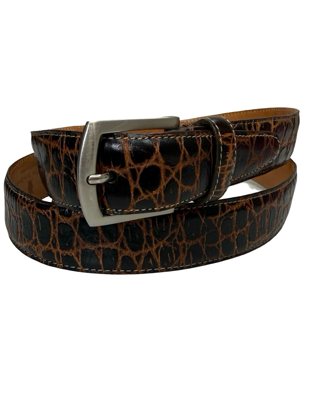Martin Dingman Crocodile Grain Belt Holes 40-44", length 48"